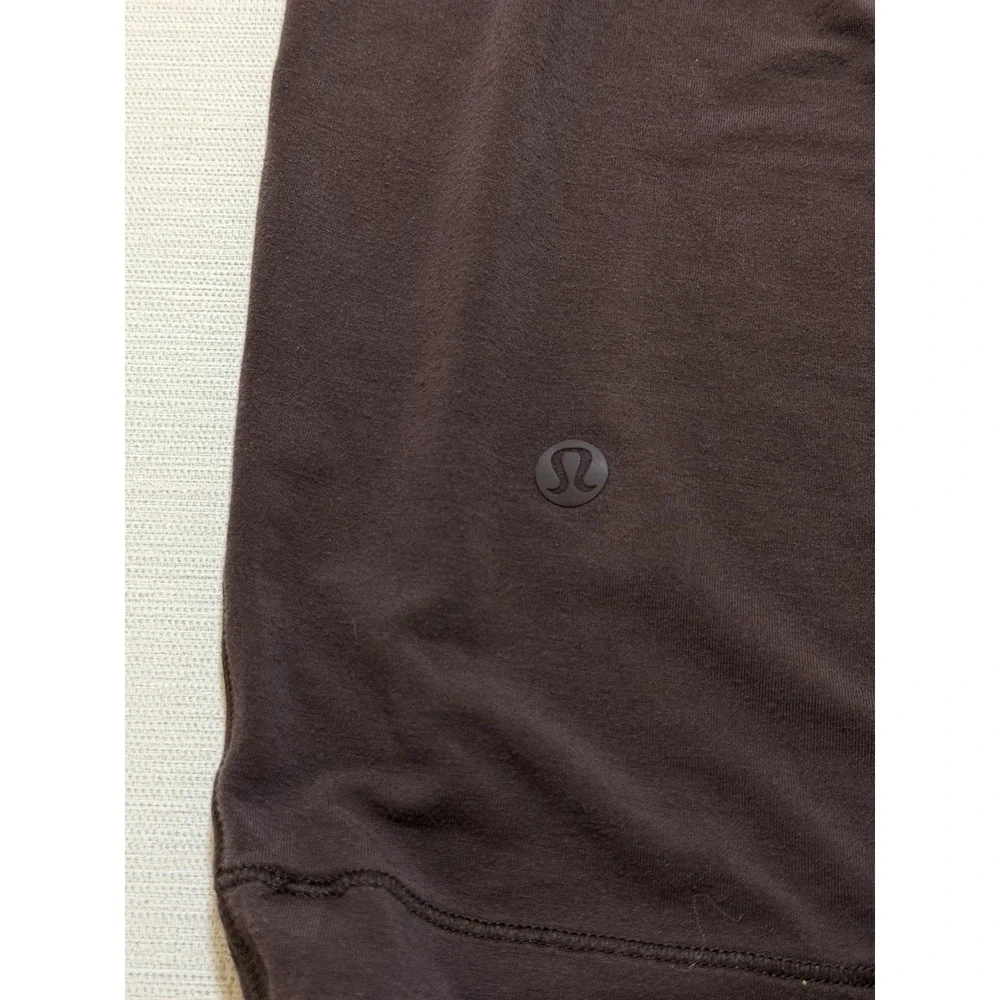 Lululemon Modal Pleated Shoulder Tank Top Women's Size 4 Brown Oversized